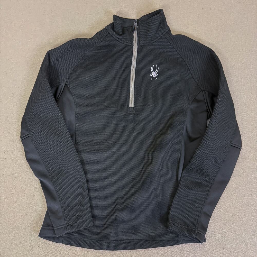 Spyder Women’s Medium Black Quarter Zip Pullover Athletic Fleece Top
